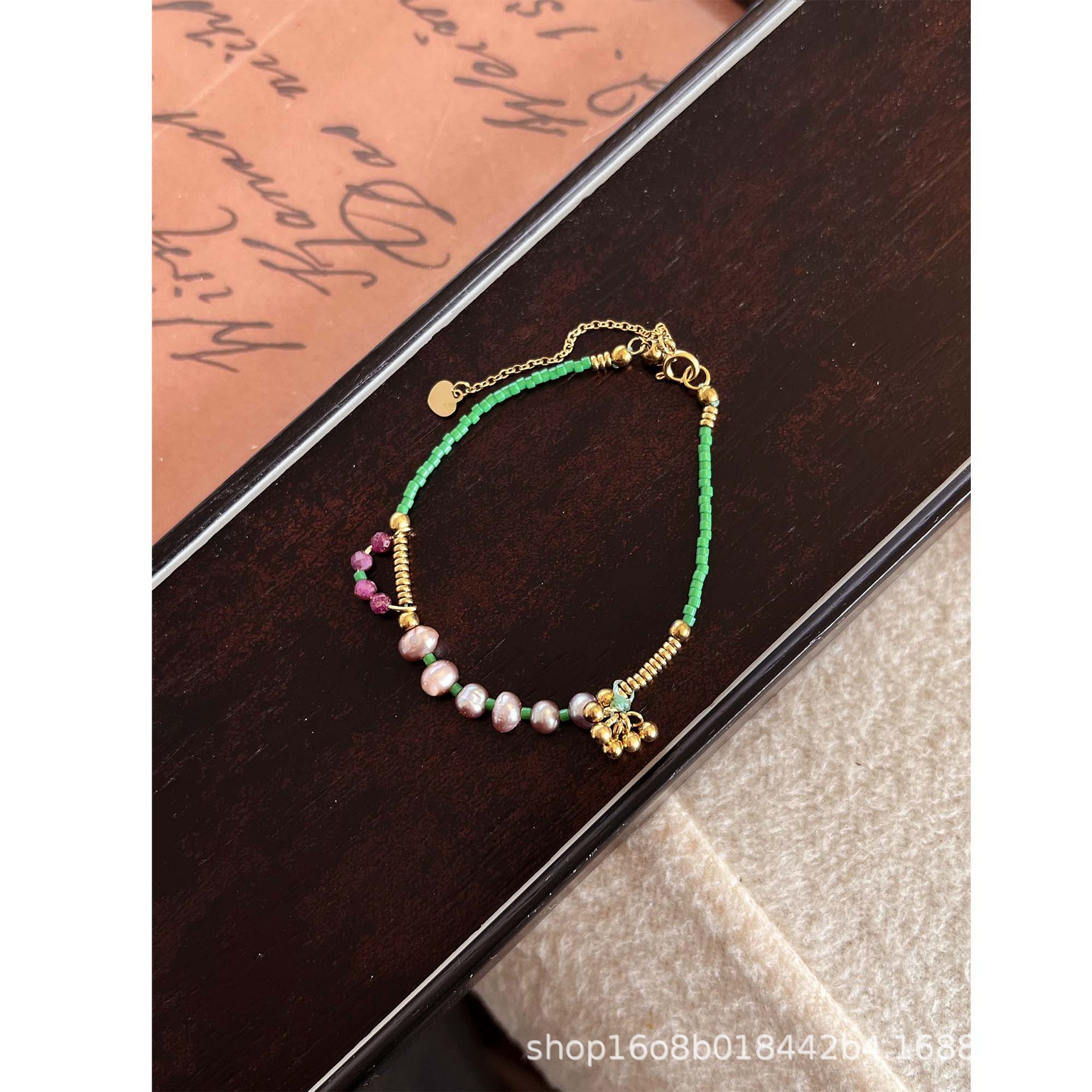 301 South France Workshop Tulip Bracelet Color Matching Color Real Super Beautiful Freshwater Pink Pearl m5-14