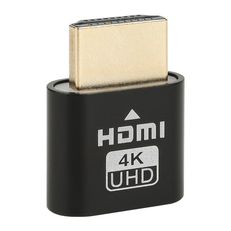 HDMI dummy monitor with light EDID emulator 4K remote hang up 3060 graphics card fake load converter