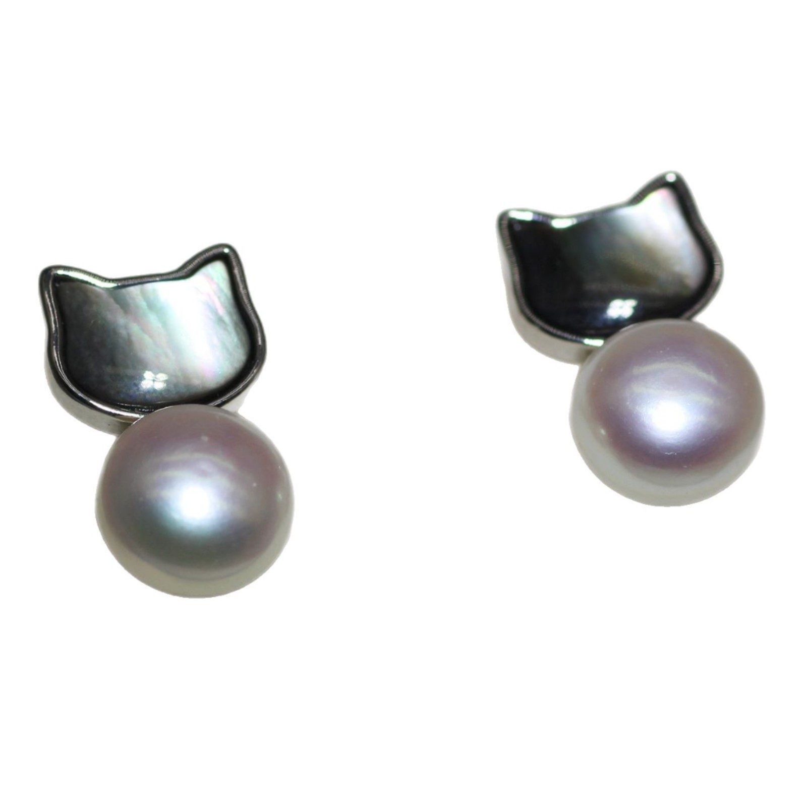 Zhuji Pearl Gold-Plated Summer New Pearl Set Natural Freshwater Pearl Cute Little Animal Earrings Necklace