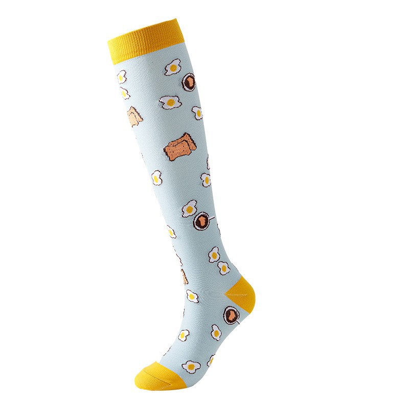 Amazon Cross-Border Spot More Than 200 Styles, Fashionable Long-Tube Men's and Women's Pressure Sports Socks, Sports and Outdoor Compression Socks