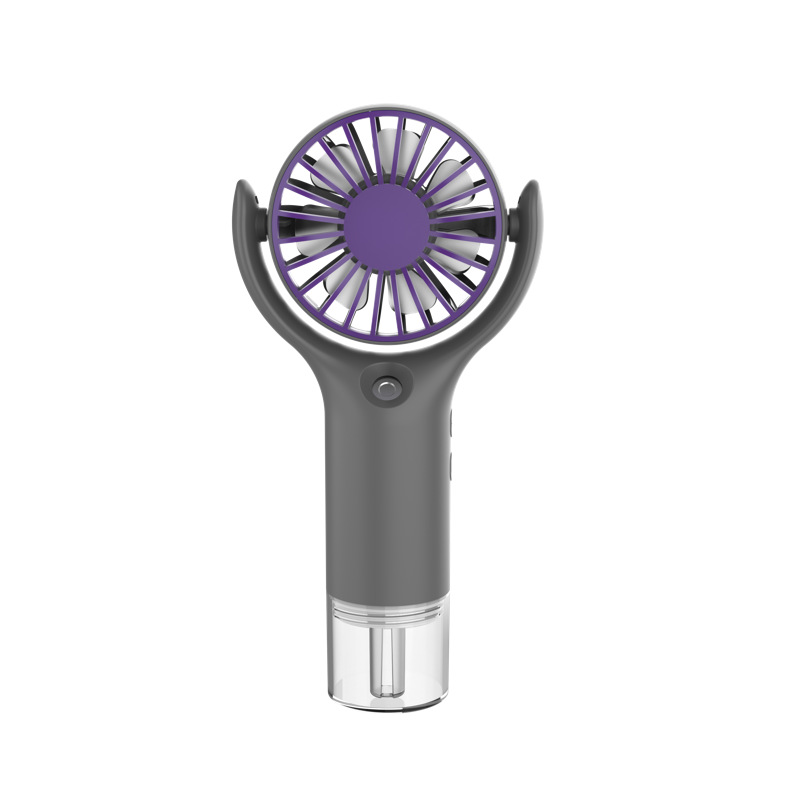 New Spray Fan USB Charging Portable Neck Fan Student Dormitory Portable Hydrating Cooling Small Fan