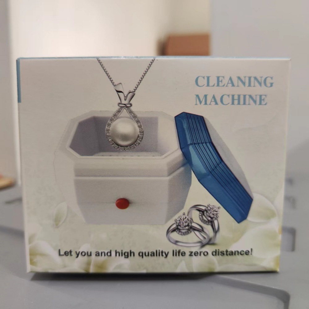 Mini Jewelry Cleaner Vibration Jewelry Denture Cleaning Box Jewelry Cleaner