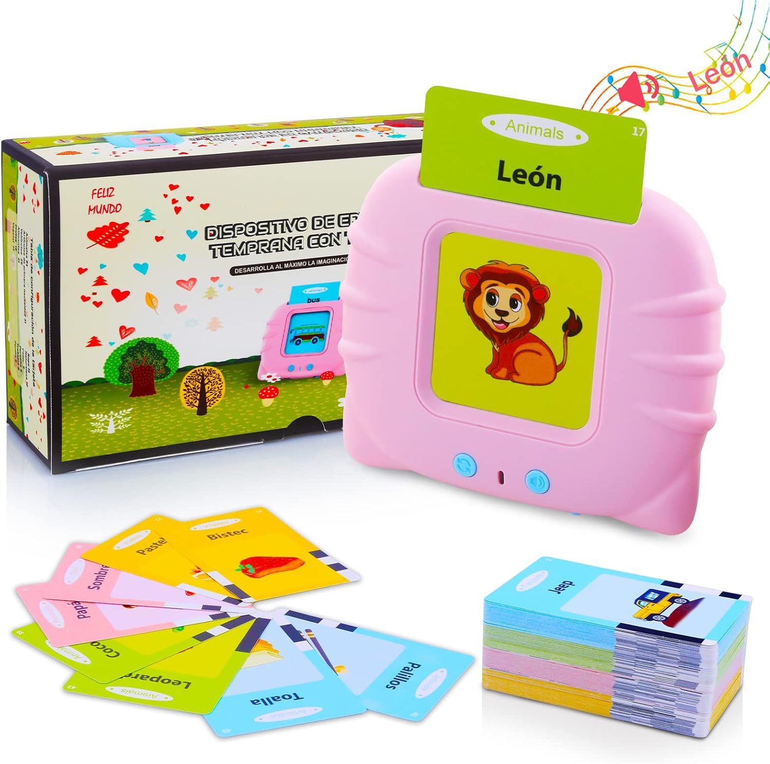 Spanish Early Education Learning Machine Card Insert Reader Enlightenment Card Machine Children's Toy