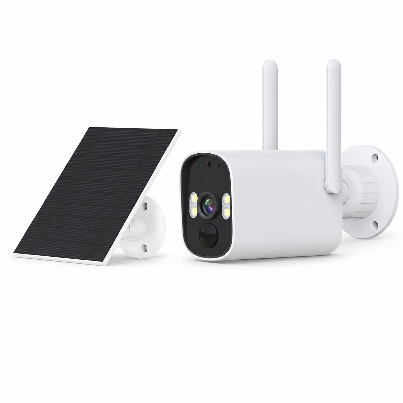 Outdoor Surveillance Camera with Solar Panel Low Power Consumption Waterproof Wireless Intelligent iCSee Bullet Camera