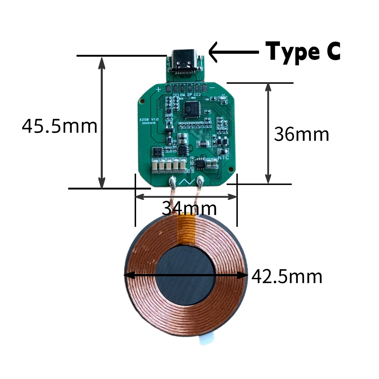 QI2.2 MPP 25W magsafe magnetic wireless charging module transmitter module