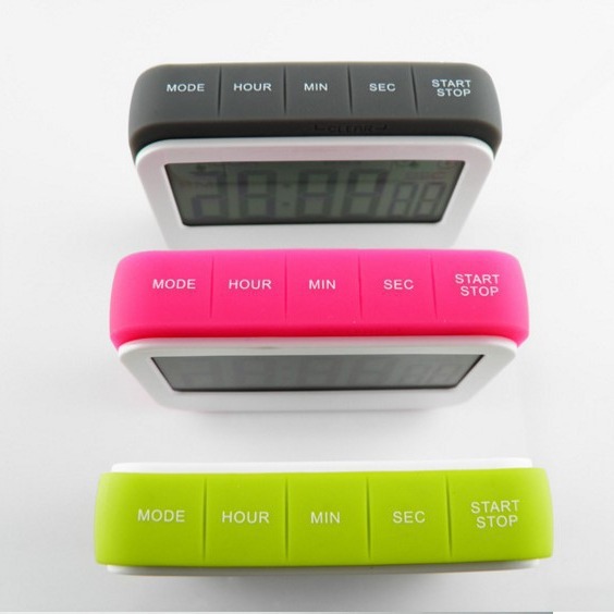 New 24-Hour Positive and Negative Timer, Candy Color Kitchen Timer, Countdown Timer