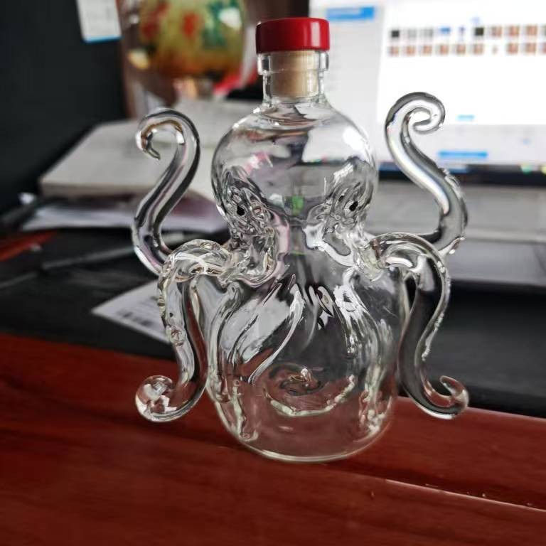 Animal soaking bottle whiskey bottle octopus shape whiskey bottle cute octopus