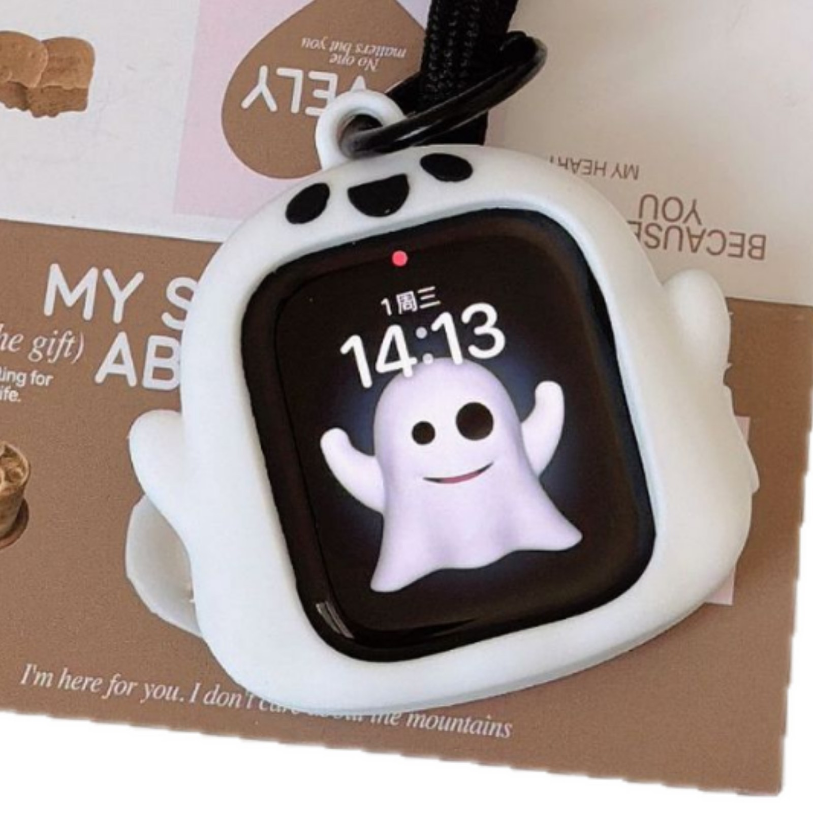 Glow in the dark ghost compatible Apple watch Apple watch S11/10/9 protective case iWatch Ultra soft case