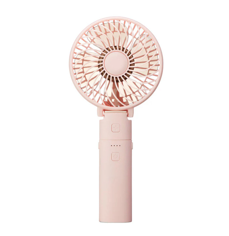 New Portable Mini Handheld Fan Foldable Large Capacity Power Bank Three-in-One Electric Fan
