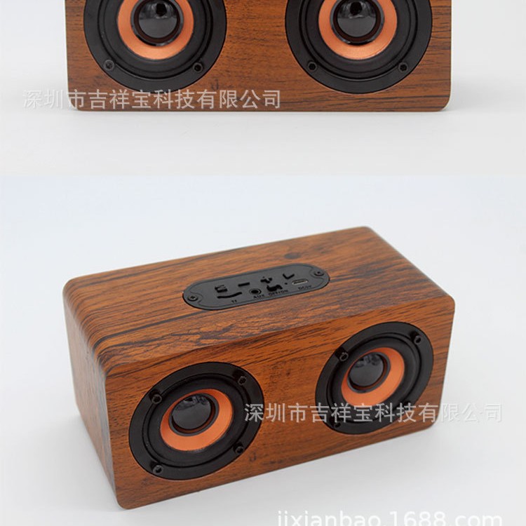 Wooden Bluetooth Speaker Stereo Sound Portable Bluetooth Audio Home Audio Mini Speaker