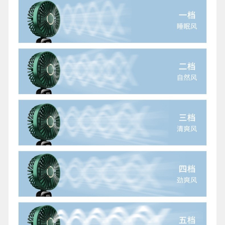 N15 Handheld Fan USB Portable Student Dormitory Silent Strong Wind Mini Rechargeable Portable Fan