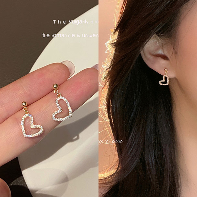 Silver needle earrings women long tassel earrings ear accessories