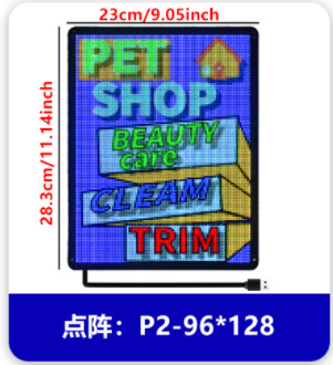 LED advertising backpack with LED display screen, outdoor double-shoulder travel LED color screen backpack