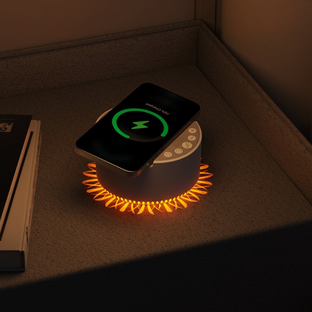 New Night Light White Noise Speaker Wireless Charging Bluetooth Speaker with White Noise Sleep Aid Multifunctional Speaker