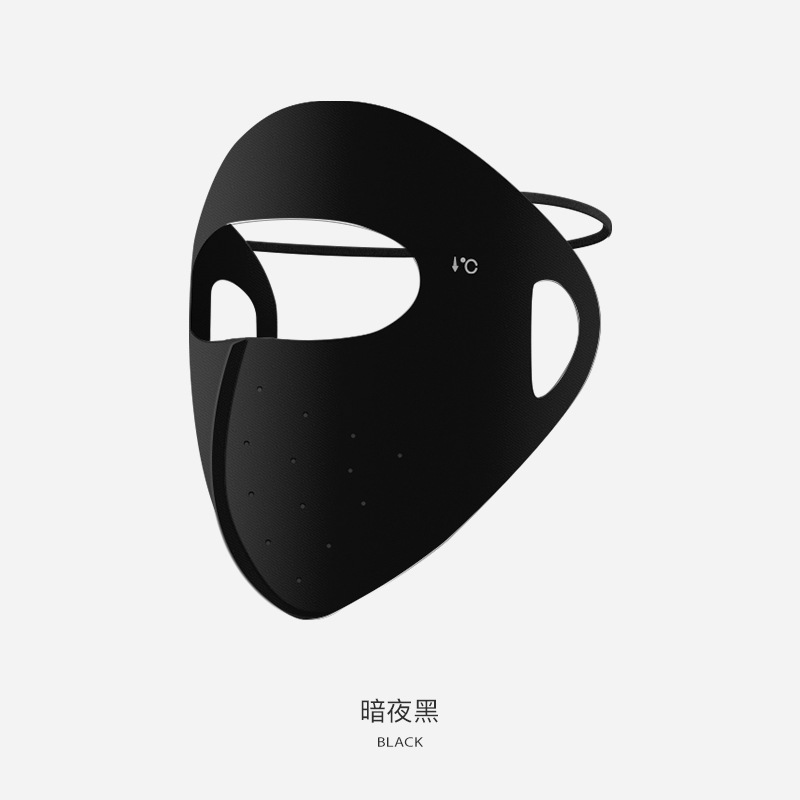 Sun Protection Mask Full Face Cover Ice Silk Cool Summer UV Protection Breathable Forehead Eye Cover Veil XTJ143
