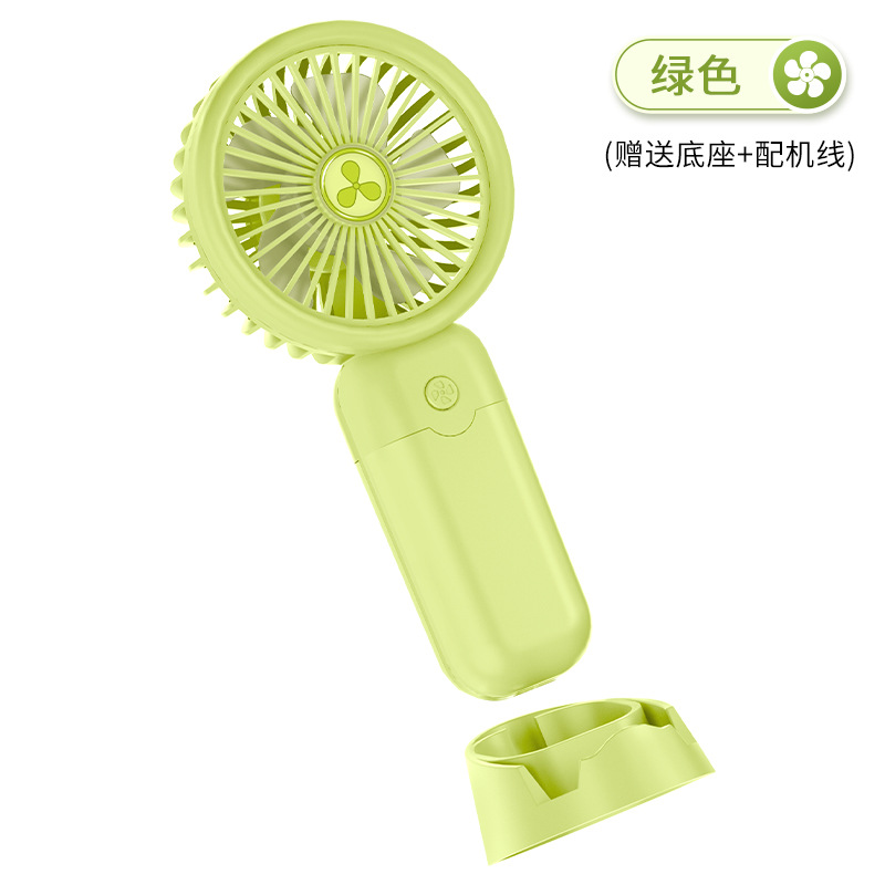 2024 New Rotating Handheld Fan Clip Desktop Five-Speed Portable Hiking USB Charging 3-Speed Rechargeable