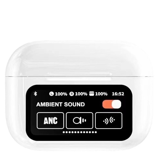AI Translation a9pro Bluetooth Headset Huaqiangbei ANC Noise Cancellation Fifth Generation Color Screen Smart Wireless Headset Bluetooth