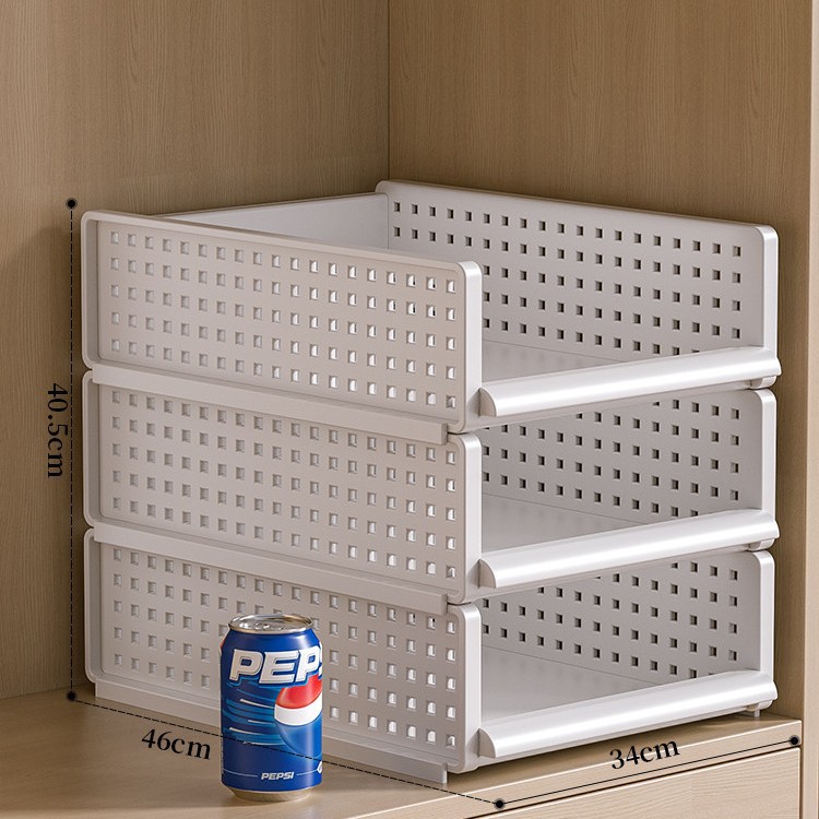 Wardrobe layered partition storage drawer-type clothing organizer bedroom dormitory wardrobe storage box
