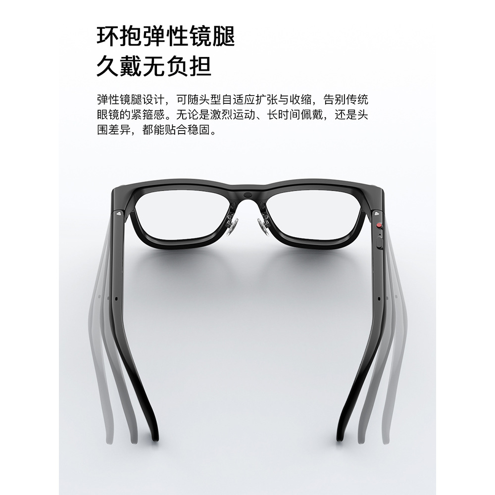 Smart Glasses AI Object Recognition Voice Assistant Translation 13MP Camera 4GB Music Bluetooth Call Photo