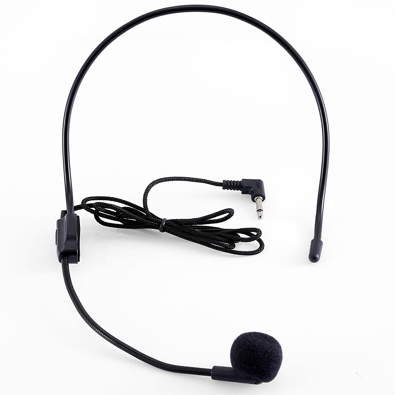 Mini Amplifier Headset Microphone Wired Headband Teaching Teacher Class Guide High Volume Microphone