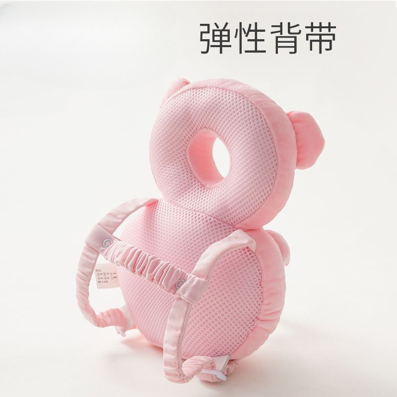 Baby anti-fall head protection pad summer breathable infant anti-fall head protector learning walk head protection hat pillow