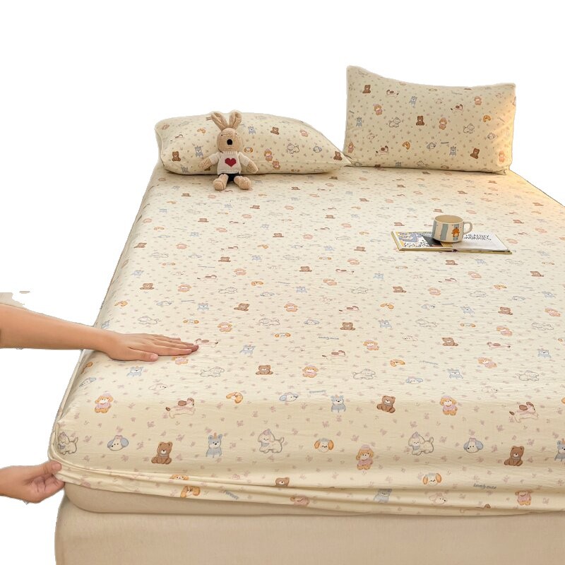Summer a class double-layer gauze bed skirt single piece 2026 new non-cotton pure cotton dormitory bed single mattress protective cover