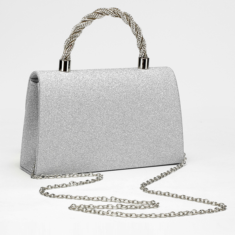 New Banquet Bag Clutch Crossbody Rhinestone Butterfly Chain