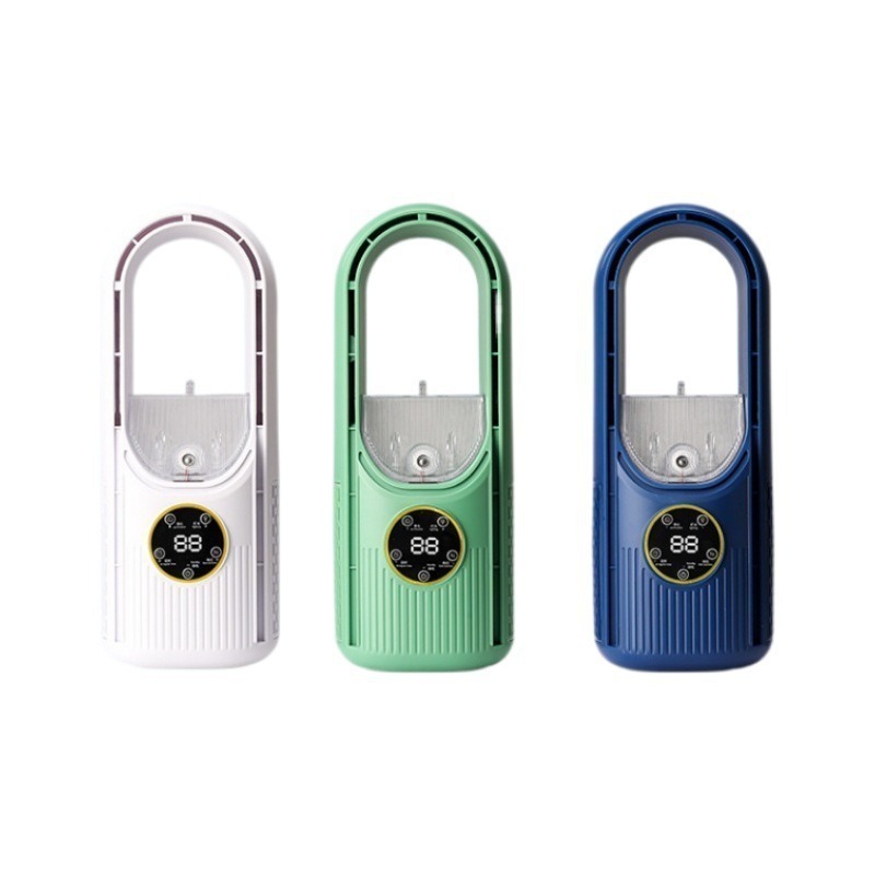 Strictly Selected Silent Bladeless Fan Household Ultra-Silent Mini Cooler Desktop USB Charging Atomizing Humidifier