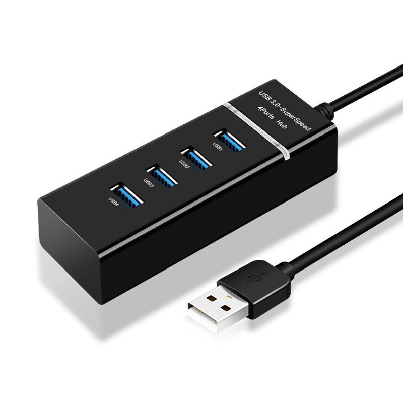 USB3.0 1-to-4 Light Strip Hub Universal Expansion Dock for Computer Laptop High-Speed Transmission Gaming Atmosphere Desk Setup