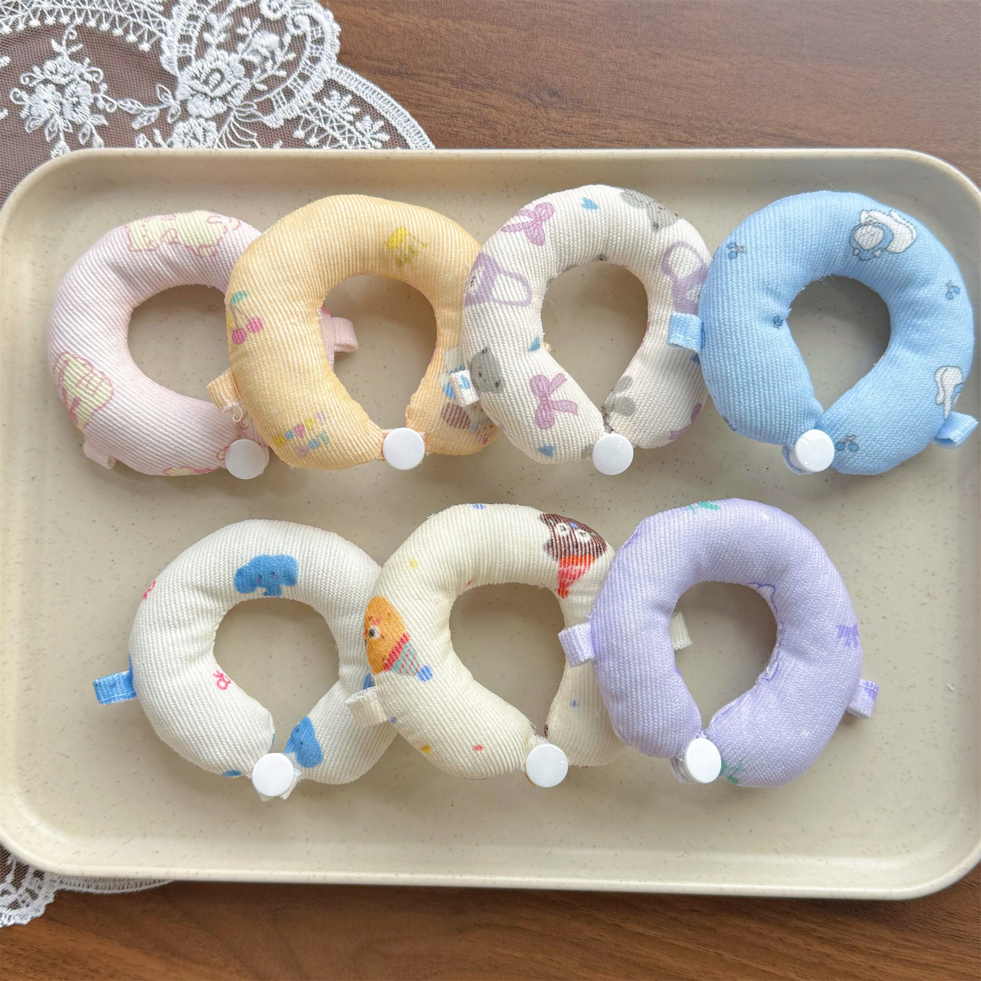 Zsiga Gazi sister/Mlolly/Dimoo/cotton doll 10cm outdoor U-shaped pillow lanyard anti-lost buckle pendant