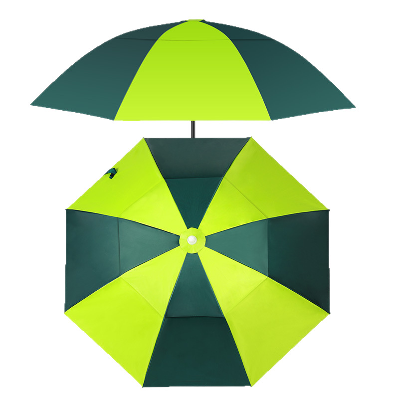 Fishing umbrella, multi-layer black glue sunscreen rainproof multi-directional universal