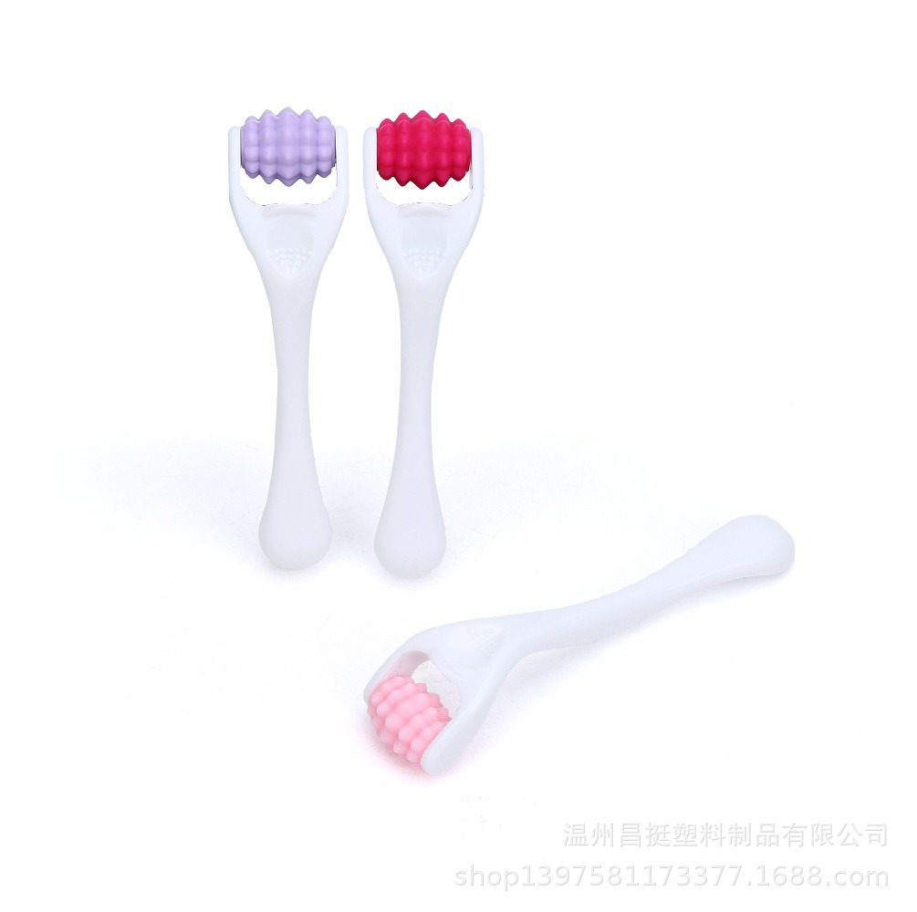 Eye silicone roller, silicone massage roller, facial beauty roller, eye cream导入 massage roller