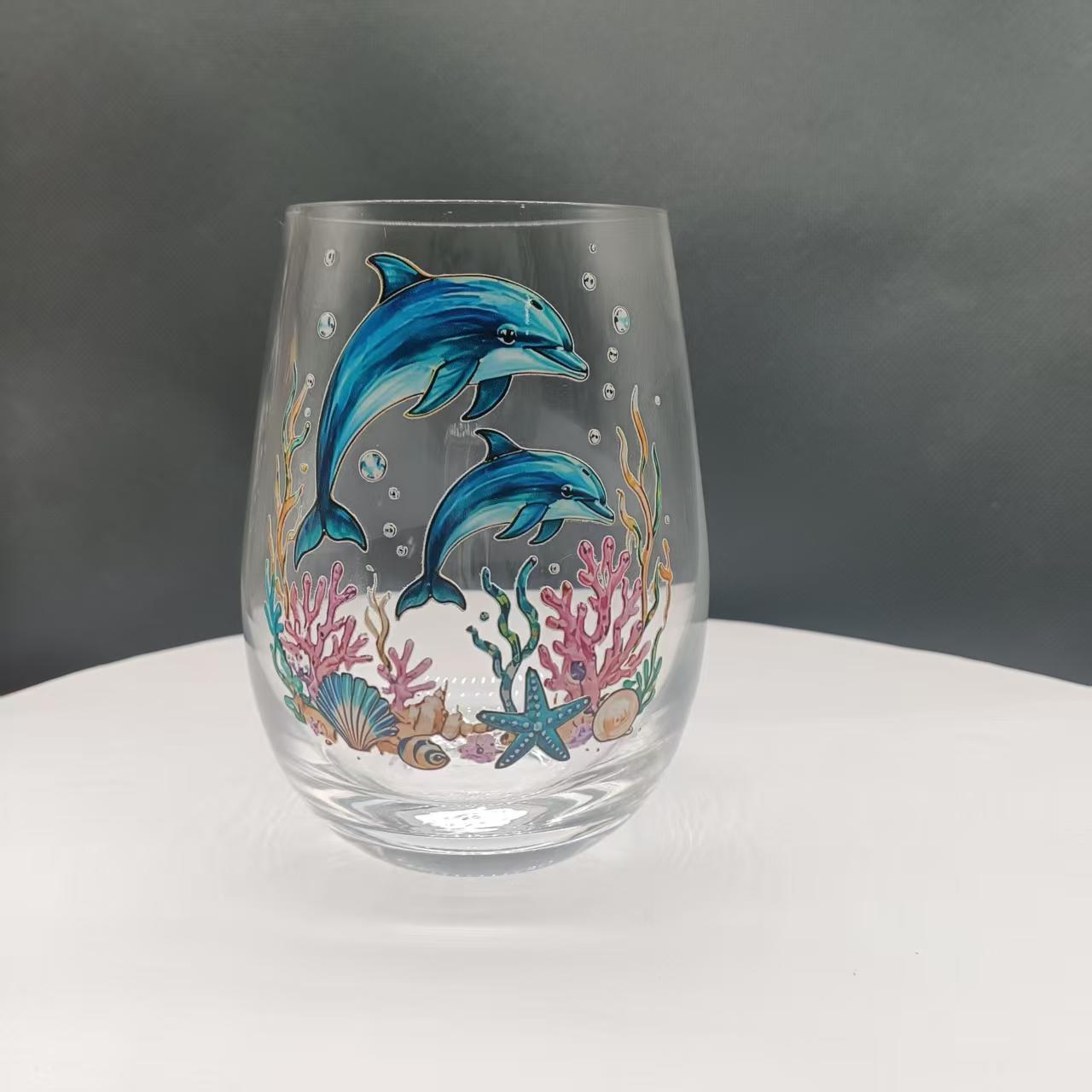 Independent site whiskey cup new glass cup bouquet shape glass craft whiskey cup