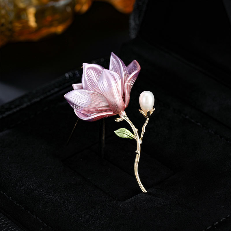 Chinese Style Phoenix Brooch Cheongsam Dress Accessories Elegant Pin Chinese Style Gradient Feather Brooch