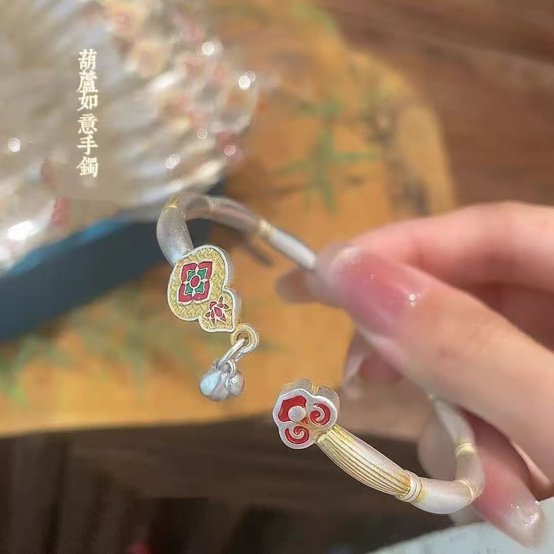 葫芦如意手镯25克【礼盒】
