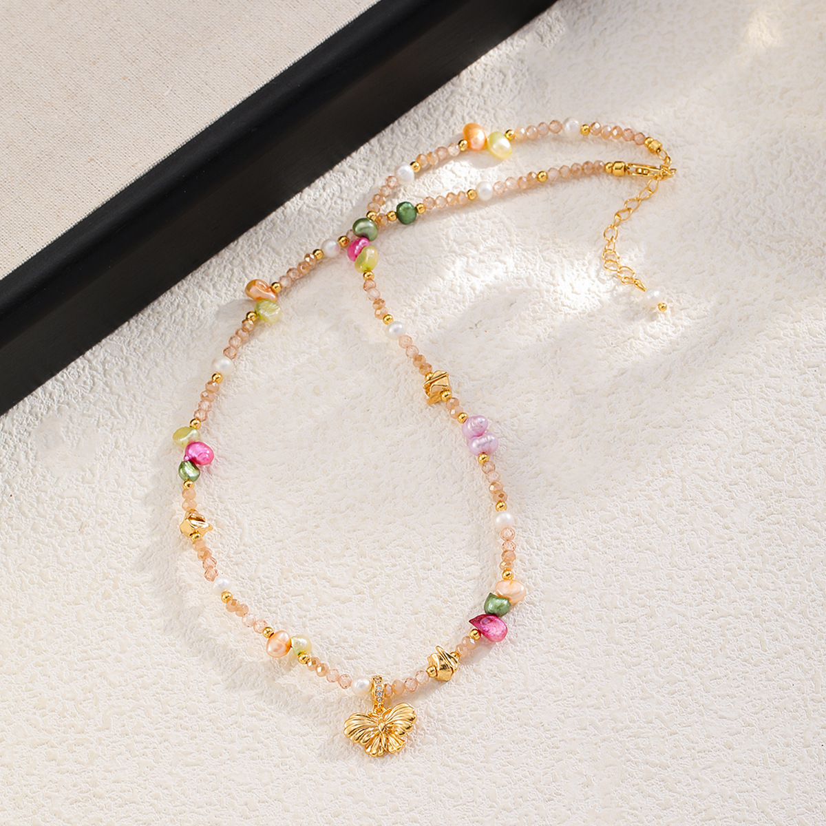 NALA New Chinese Style Accessories Freshwater Pearl Necklace Accessories Women Natural Stone Necklace Niche Clavicle Chain
