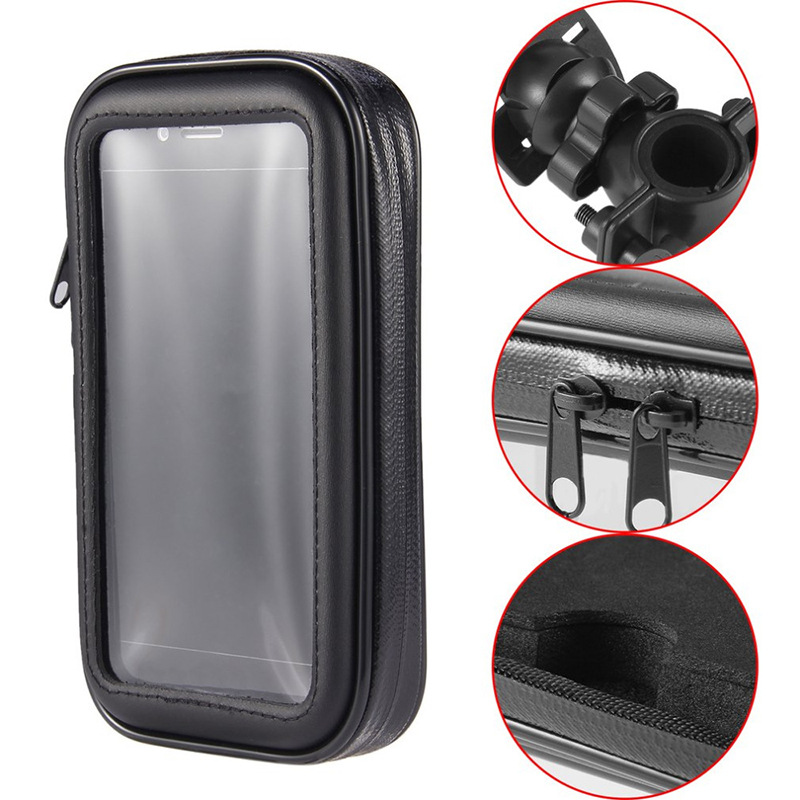 Rainproof bag bicycle electric touch screen rainproof bag motorcycle frame phone mount waterproof bag