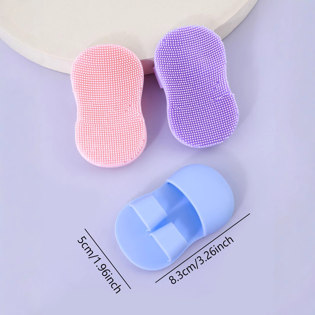 Mini Finger Facial Cleansing Brush Soft Silicone Massage Clean Pores Remove Makeup Wash Face Nose Nasal Wing Clean Face Brush