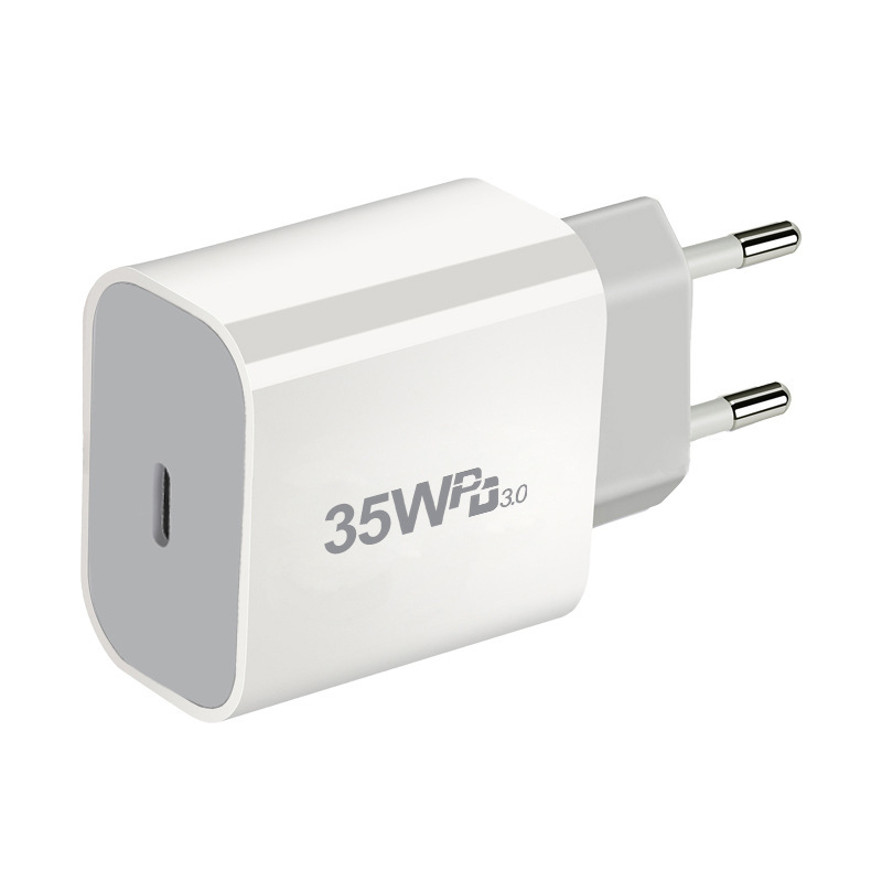 PD35W GaN Charger Applicable Apple 15 Fast Charging Head PD+QC3.0 Dual Port Phone Charging Head