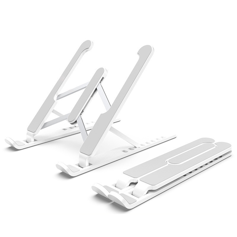 Computer Stand 8-Level Laptop Cooling Base Portable Foldable Desktop Laptop Stand Lift Stand