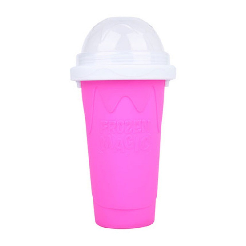 New Household Ice Slush Cup Summer Ice Slush Squeeze Cup Quick Cooling Cup Summer One Squeeze into Ice Cup