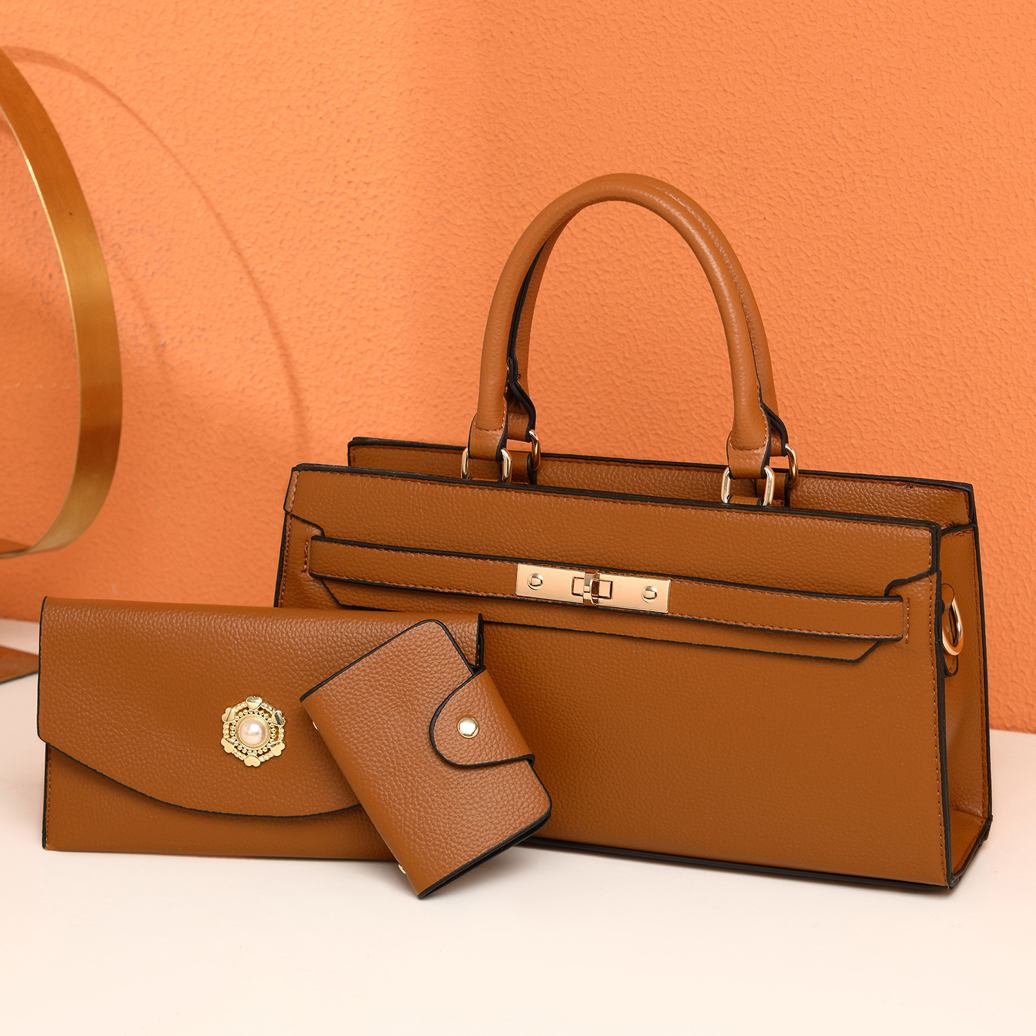2026 women's bag new Kelly bag handbag multi-pocket Birkin shoulder crossbody commuting large bag