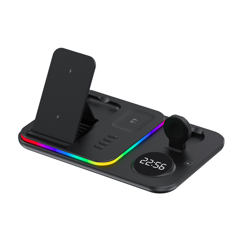 Wireless Charger 30W for Apple Samsung Huawei Phone Earphone Watch Foldable Desktop Magnetic Fast Charging