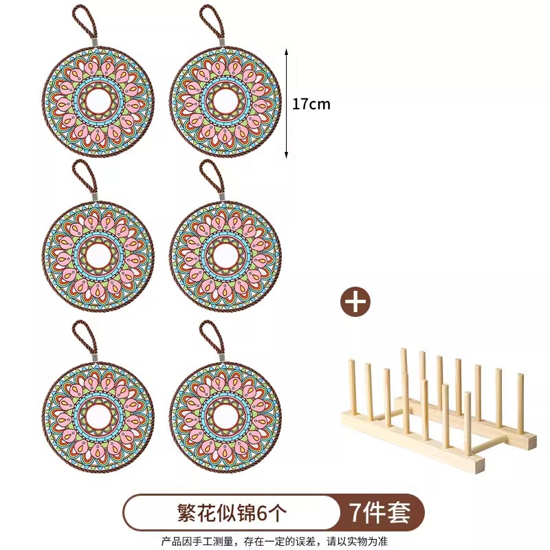 Coaster high temperature resistant casserole pad enamel pot pad ceramic new Chinese style table non-slip plate mat