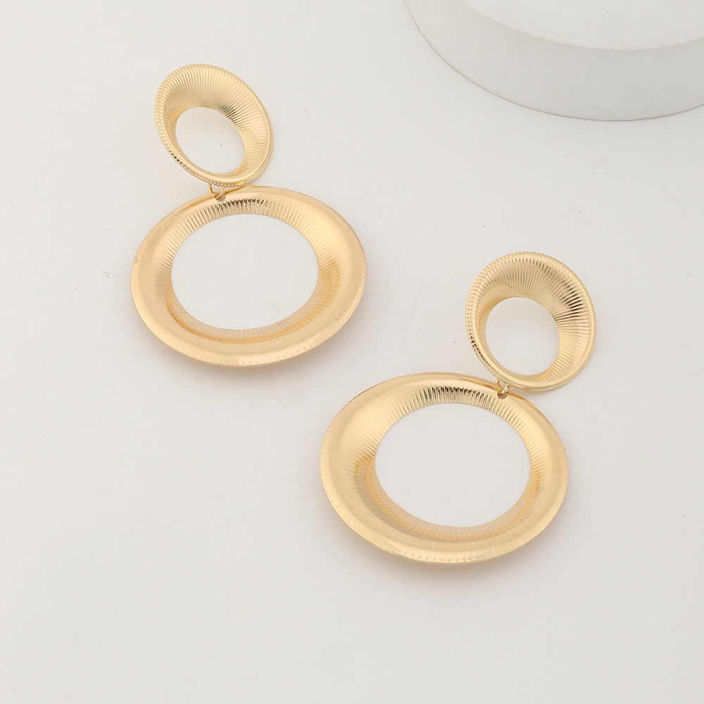 EZ4185 Accessory Alloy Electroplated Teardrop Earrings Women's Gourd Earrings