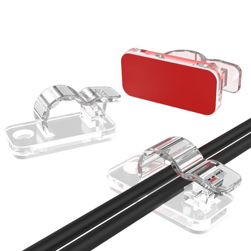 Hole Fixing Clip Wire Fixing Clip Self-Adhesive Cable Clip Desktop Cable Management Wire Organizer
