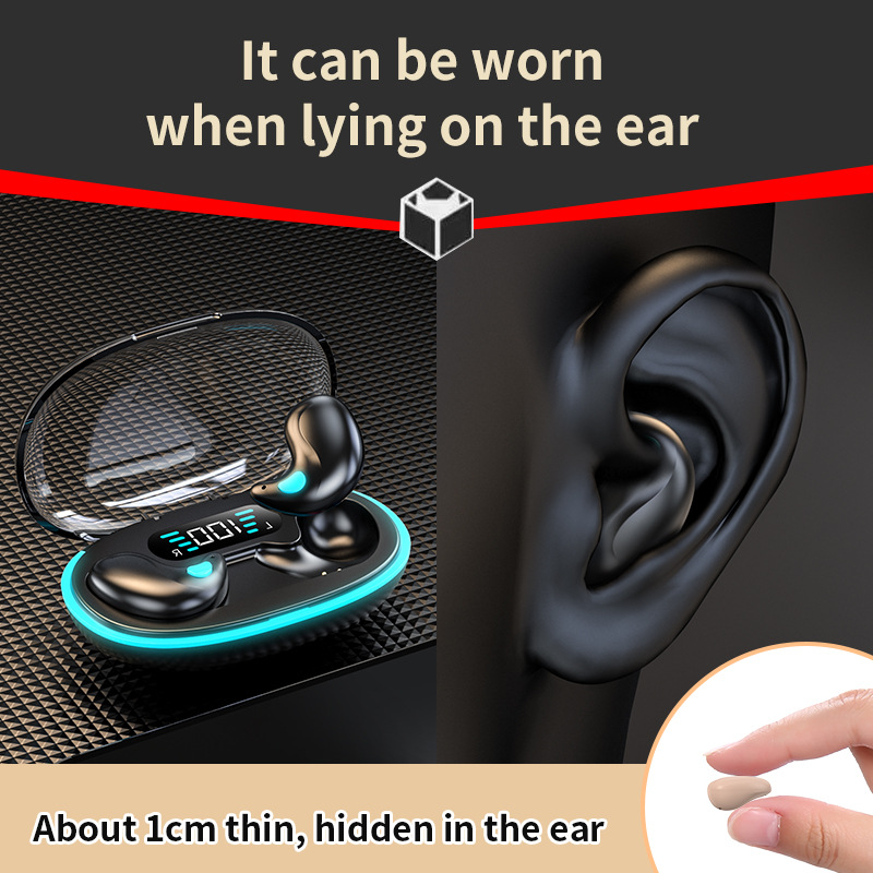 Private mold x55 sleep earphone battery display invisible in-ear mini e-sports Bluetooth low latency