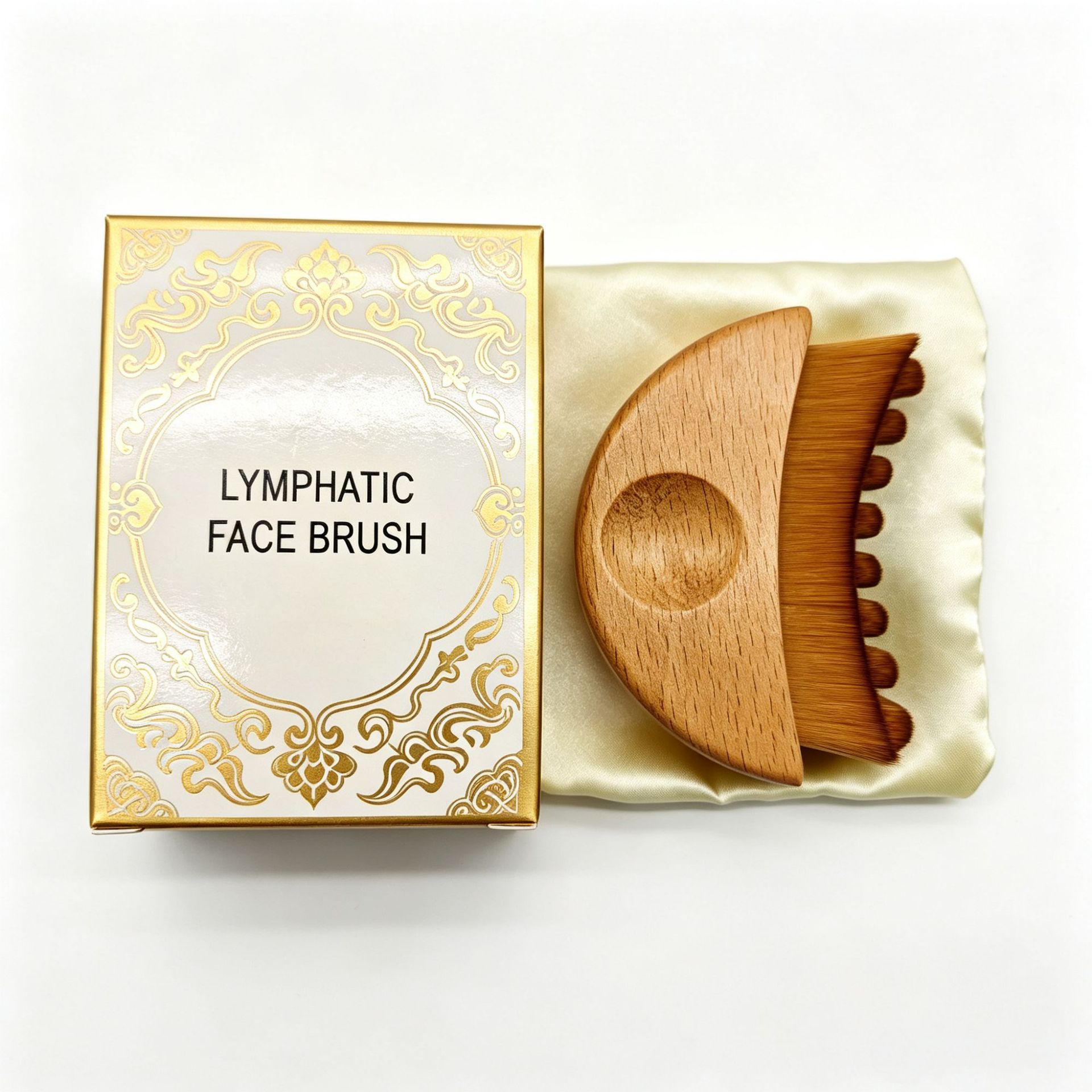 Makeup brush new LymphaticContourFa eye neck care brush lymphatic facial contour massage brush