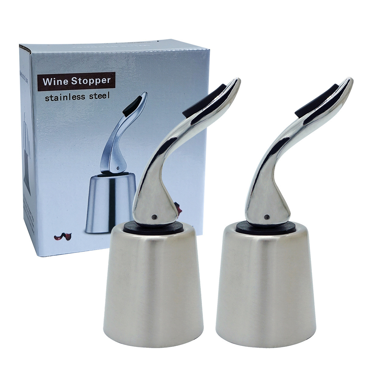 Stainless steel red wine stopper wine bottle stopper fresh-keeping red wine stopper metal bottle stopper red wine stopper