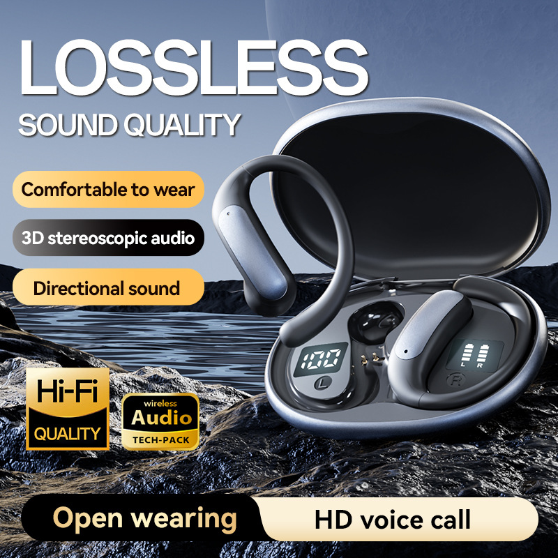 2025 new ear-hook M134 smart AI translation open-ear TWS Huaqiangbei wireless Bluetooth earphone